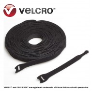 Velcro® ONE-WRAP® strap, negru, 20x330mm (450 buc/rola)