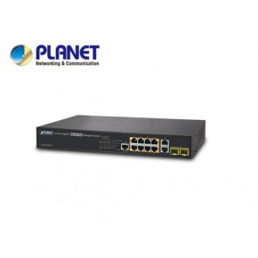 IPv4/IPv6, 8-Port Managed 802.3at POE+ Gigabit Ethernet Switch + 2-Port 10/100/1000Mbps RJ45 + 2-Port 100/1000X SFP (240W)