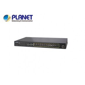 GS-5220-16S8CR: L2+/L4 24-Port 100/1000X SFP with 8 Shared TP Managed Switches, with Hardware Layer3 IPv4/IPv6 Static Routing, W/ 48V Redundant Power