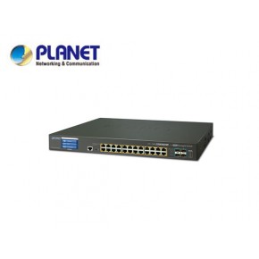 GS-5220-24P4XV: L2+/L4 24-Port 10/100/1000T 802.3at PoE + 4-Port 10G SFP+ Managed Switch with Color LCD Touch Screen, Hardware Layer3 IPv4/IPv6 Static Routing (400W PoE Budget, ONVIF)