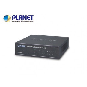 16-Port 10/100/1000Mbps Gigabit Ethernet Switch (External Power) - Metal Case Echipamente Active