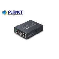1-Port 10/100/1000Base-T - 2-Port Gigabit SFP Switch/Redundant Media Converter
