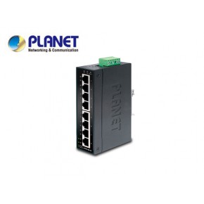 IP30 Slim Type 8-Port Industrial Fast Ethernet Switch (-40 to 75 degree C) Echipamente Active