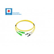 Patch cord SC/APC-ST/PC SM9/125 duplex 2.0mm standard color LSZH jacket cable, (L)m