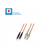 Patch cord SC/PC-FC/PC MM62.5/125 duplex 2.0mm standard color LSZH jacket cable, (L)m