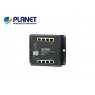 IP30 8-Port Gigabit Wall-mount Switch with 4-Port 802.3AT POE+ (-10 to 60 C), dual redundant power input on 48-56V DC terminal block and power jack