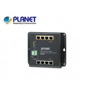 IP30, IPv6/IPv4, 8-Port 1000TP Wall-mount Managed Ethernet Switch with 4-Port 802.3AT POE+ (-40 to 75 C), dual redundant power input on 48-56VDC terminal block and power jack, SNMPv3, 802.1Q VLAN,
